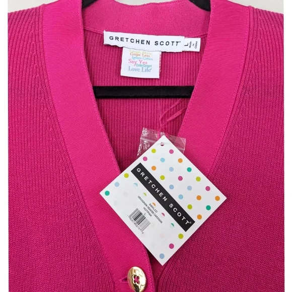 Gretchen Scott Grosgrain Heaven Hi-Lo Cardigan - Picture 4 of 10